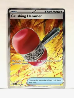 Crushing Hammer 105/084 Ultra Rare Pitch Black Pokemon Card TCG LP - Image 1