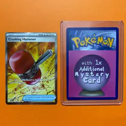 Crushing Hammer Pitch Black Pokemon TCG Card 105/084 Full Art English PBL - Image 1