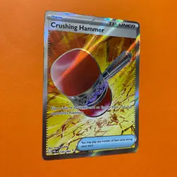 Crushing Hammer Pitch Black Pokemon TCG Card 105/084 Full Art English PBL - Image 3