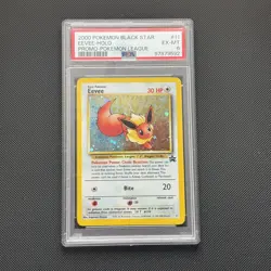Pokemon TCG Eevee PSA 6 Black Star Pokemon League Promo 11 Holo Card - Image 1