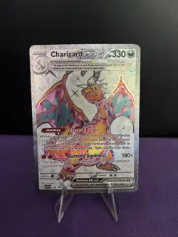 Pokemon TCG Charizard EX SVP056 Black Star Holo Promo Card Near Mint Condition - Image 1