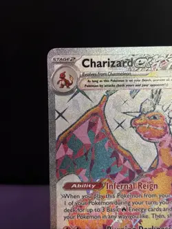 Pokemon TCG Charizard EX SVP056 Black Star Holo Promo Card Near Mint Condition - Image 2