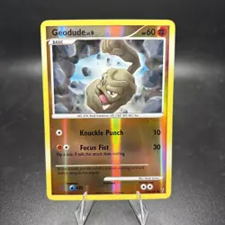 Pokemon Card - Geodude Supreme Victors 105/147 Common Reverse Holo NM -j - Image 1