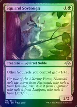 1x FOIL SQUIRREL SOVEREIGN - Modern Horizons - MTG - NM - Magic - Image 1