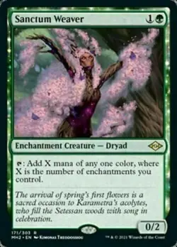 1x SANCTUM WEAVER - Modern Horizons - MTG - Magic the Gathering - Image 1