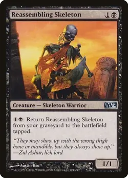 MTG Reassembling Skeleton Foil FDN NM - Image 1