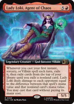 MTG [MSC-365 NM] Lady Loki, Agent of Chaos (Extended Art) - Image 1