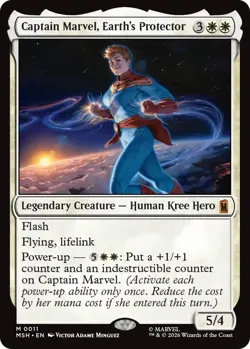 MTG [MSH-11 Foil NM] Captain Marvel, Earth's Protector - Image 1