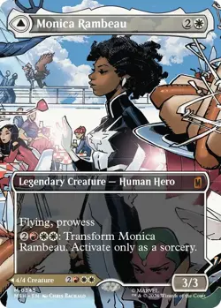 MTG [MSH-345 Foil NM] Monica Rambeau (Borderless) (0345) - Image 1