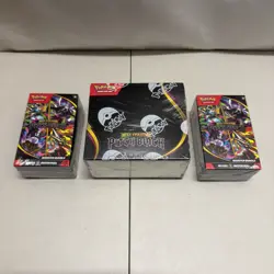 Pokemon TCG Pitch Black Booster Box (36 Packs) + x2 Booster Bundle box in hand - Image 3