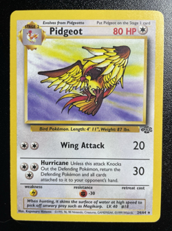 Pidgeot 24/64 Rare Jungle Set Pokemon Card LP - Image 1
