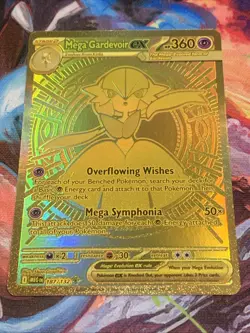 Pokemon Mega Evolutions Mega Gardevoir EX 187/132 Mega Hyper Rare Gold English - Image 4