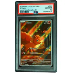 Vulpix #138/132 Mega Evolution IR Holo PSA 10 Pokemon Card*TEW - Image 1