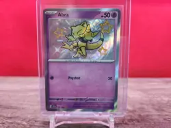 Paldean Fates Abra 148/091 Shiny Rare Pokemon NM - Image 1