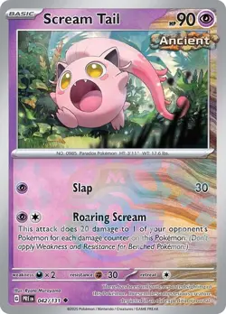 Holofoil - Scream Tail (Master Ball Pattern) - 042/131 / NM / English Pokemon TC - Image 1