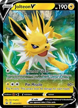 Holofoil - Jolteon V - SWSH151 - SWSH151 / MP / English Pokemon TCG - Image 1