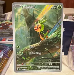 The Pokemon Company Chespin 087/086 Evolutions Reverse Holo Illus Rare ENG HP70 - Image 1