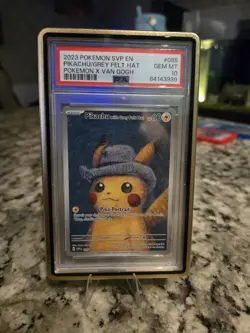 2023 Pokemon Van Gogh Pikachu With Grey Felt Hat SVP 085 PSA 10 - Image 1