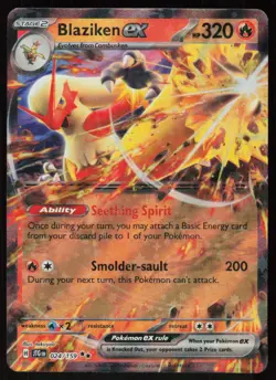 Blaziken ex 024/159 Double Rare Journey Together Pokemon Holo Near Mint - Image 1