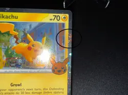 2024 Pokemon Pikachu 018 Trick or Trade Paldean Fates Cosmos Holo SWIRL Card NM+ - Image 2