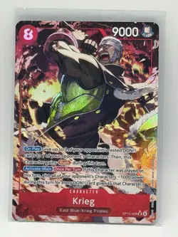 Krieg Alternate Art Foil OP15-008 Adventure on Kami's Island One Piece NM/Mint - Image 1