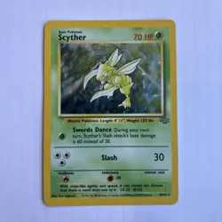 Pokemon Card Scyther Holo Jungle 10/64 WOTC 1999 Vintage Rare NM - Image 1