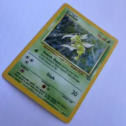 Pokemon Card Scyther Holo Jungle 10/64 WOTC 1999 Vintage Rare NM - Image 3