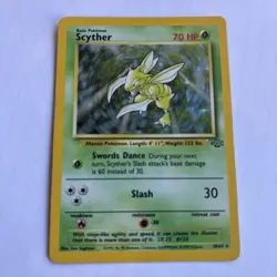 Pokemon Card Scyther Holo Jungle 10/64 WOTC 1999 Vintage Rare NM - Image 4