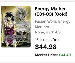 Bandai Dragon Ball Super Card Game Energy markers pack 01 - Image 3