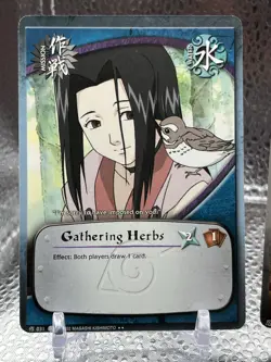 Naruto CCG Haku 043 Gold Foil LP +2 Mission Cards LP Vintage The Path To Hokage - Image 3