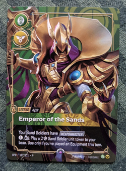 Riftbound TCG BGS 10 Azir METAL Promo Card Prize Wall Exclusive 197/221 2026 - Image 1