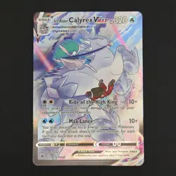 Pokemon TCG Card Ice Rider Calyrex VMAX TG15/TG30 Astral Radiance Holo - NM - Image 1