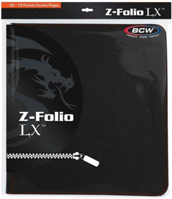 Gaming 12-Pocket Z-Folio LX Trading Card Albums, Black - Image 1