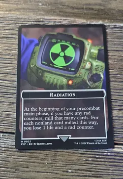 Radiation Treasure (0018) Double-Sided Token Universes Beyond: Fallout Regular - Image 1