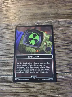 Radiation Treasure (0018) Double-Sided Token Universes Beyond: Fallout Regular - Image 2