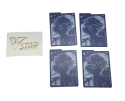 pokemon silver tempest trading card divider, set of 4and V Power Card - Image 1