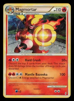 Pokemon Card Magmortar 16/95 Call Of Legends Rare Comos Holo Foil LP 2011 - Image 1