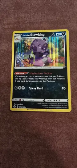 Galarian Slowking 098/198 Holo Rare Chilling Reign Pokemon Holo Near Mint - Image 1