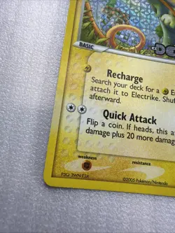 Pokemon Card Ex Deoxys Electrike 60/107 2005 Reverse Holo LP - Image 2