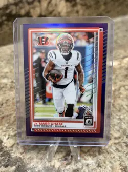 2025 Donruss Optic #2 Ja'Marr Chase Purple Prizm /60 - Image 1