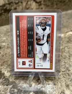 2025 Donruss Optic #2 Ja'Marr Chase Purple Prizm /60 - Image 3