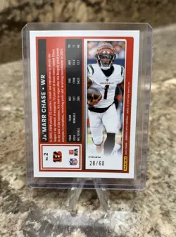 2025 Donruss Optic #2 Ja'Marr Chase Purple Prizm /60 - Image 4