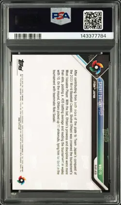 2023 TOPPS NOW WORLD BASEBALL CLASSIC #WBC73 SHOHEI OHTANI PSA 10 - Image 2