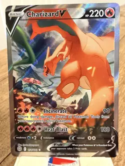 Charizard V (Alternate Full Art) 154/172 Swsh09: Brilliant Stars Holo - Image 1