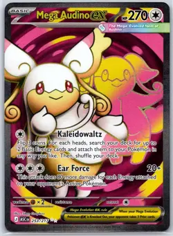 Mega Audino ex 253/217 Ultra Rare Ascended Heroes Pokemon Holo Near Mint - Image 1