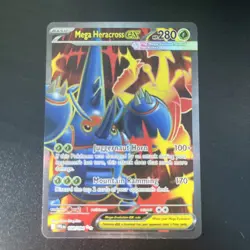 Pokemon TCG Mega Heracross EX 108/094 Phantasmal Flames Ultra Rare NM - Image 1