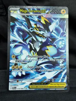 Pokemon TCG Mega Zeraora ex 114/084 PITCH BLACK English - Image 1