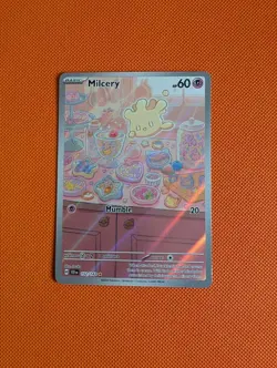 Milcery 152/142 Stellar Crown Illustration Rare Pokemon card - Image 1