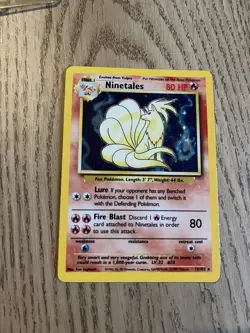 Pokemon TCG Ninetales Base Set 12/102 Holo Unlimited Holo Rare - Image 2