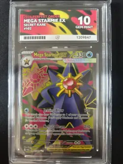 Pokemon Mega Starmie EX 2026 Perfect Order Secret Rare 102/083 Ace 10 - Image 1